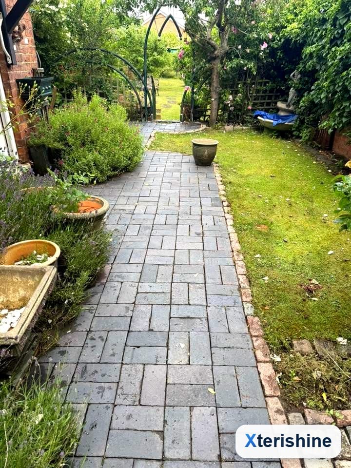 After — Garden path & patio clean
